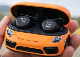 Car-Inspired Wireless Earbuds with Charging Case – Stylish Design, Immersive Sound & Smart Touch Control